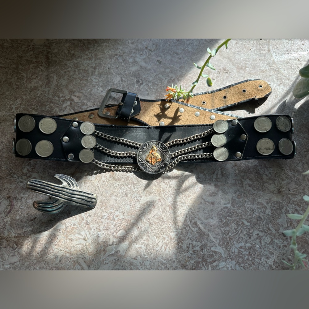 Rare Vintage Argentina Gaucho Rodeo Belt